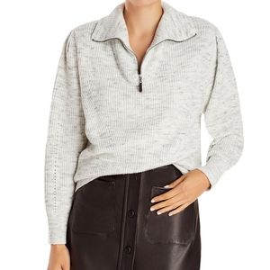 Sold-AQUA Zip Turtleneck Sweater - 100% Exclusive In Gray Melange